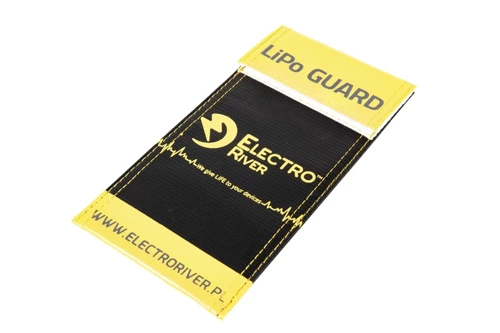 Electro River - Li-Po Bag-S Battery Protection Bag - Black / Yellow - ELR-06-024599 - Battery Cases