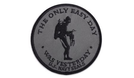 FOSTEX - Patch - The only easy day US Navy Seals - OD Green - Morale Patch