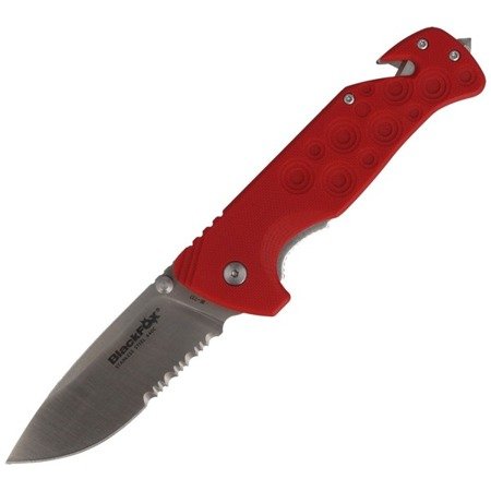 FOX - Rescue knife BlackFox Red Action 80 mm - BF-737 - Folding Blade Knives