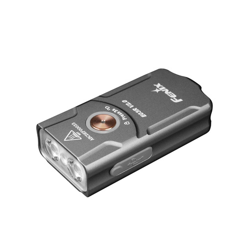 Fenix ​​- E03R V2.0 LED Flashlight with 400 mAh Battery - 500 lm - Gray - E03R V2.0 gray - LED Flashlights