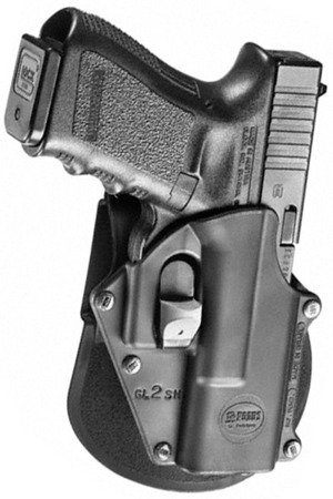 Fobus - Holster for Glock 17, 19, 19X, 22, 23, 31, 32, 34, 35, 45 - Rotating Paddle - Right - GL-2 RSH RT - OWB Holsters