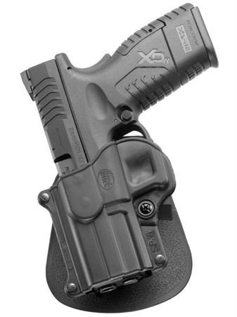 Fobus - Holster for Springfield, HS 2000, IWI, Ruger, Taurus - Rotating Paddle - Left - SP-11 LH RT - OWB Holsters
