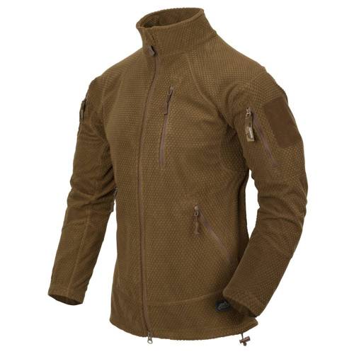 Helikon - Alpha Tactical Grid Fleece Jacket - Coyote - BL-ALT-FG-11 - Fleece Jackets