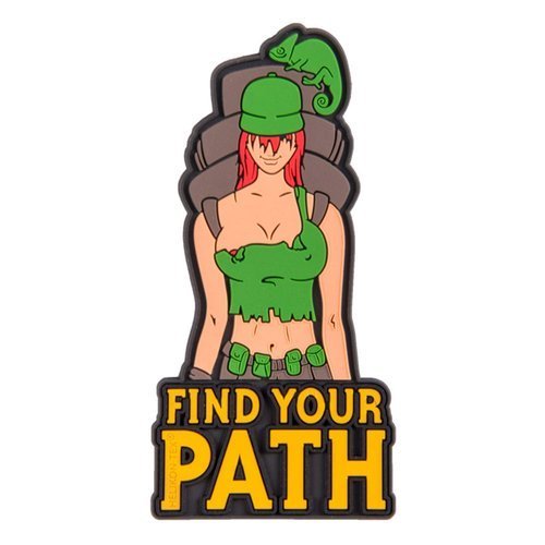 Helikon - PVC Patch - Find Your Path - Olive Green - OD-FYP-RB-02