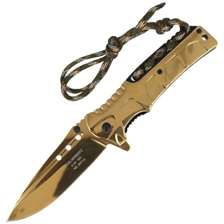 Herbertz Solingen - Golden Drop Point Folder Knife - 567112 - Folding Blade Knives
