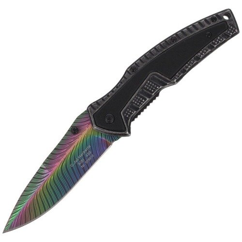 Herbertz Solingen - Knife Rainbow Titanium Folder - 579512 - Folding Blade Knives