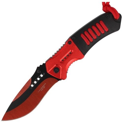 Herbertz Solingen - Knife Red Drop Point 90 mm - 585012 - Folding Blade Knives