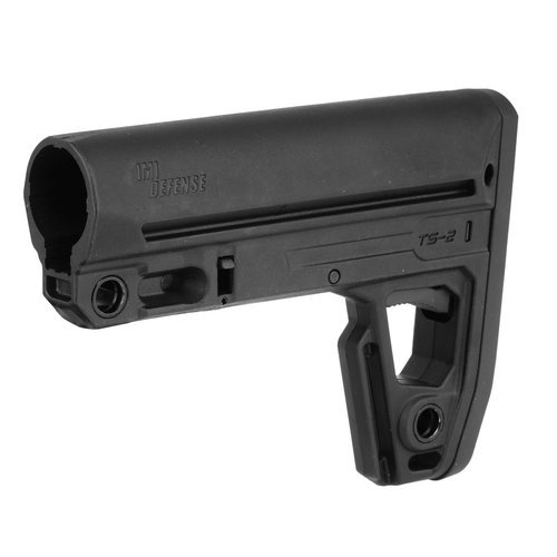 IMI Defense - TS2 M16 / AR15 Tactical Buttstock with Magwell & Extended Overmolded Buttplate - Mil-Spec - Black - IMI-ZS107M