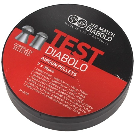 JSB - Diabolo Jumbo Exact Test - .22 - 7x30 pcs - 002004-210 - Diabolo