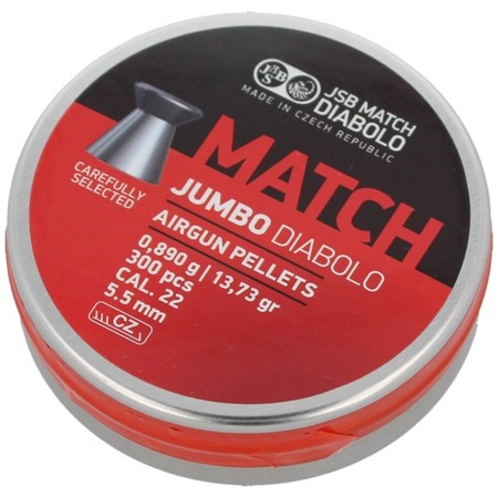 JSB - Diabolo Jumbo Match Pellets - 5.5 mm - 300 pcs - 546250-300 - Diabolo