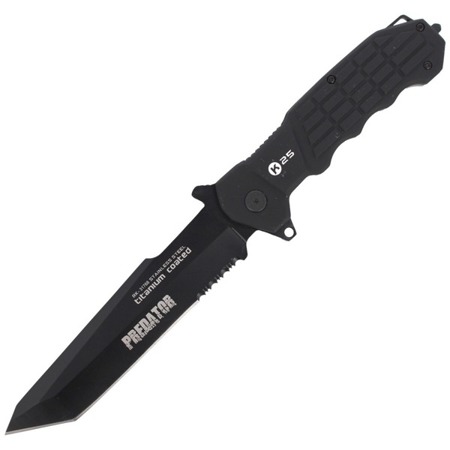 K25 - Predator Tactical Knife Black 140 mm - 31768 - Fixed Blade Knives