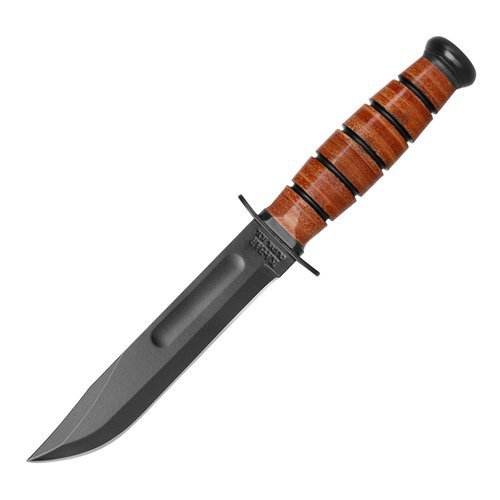 Ka-Bar 1250 - Short USMC military knife - Leather sheath  - Fixed Blade Knives