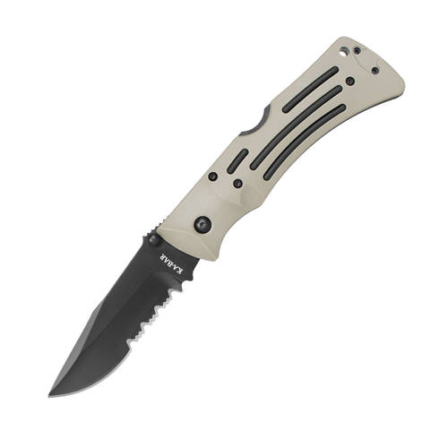Ka-Bar 3053 - Desert MULE Folder Serrated Knife - Gift Idea up to €75