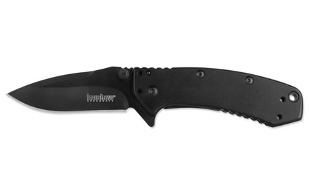 Kershaw - Cryo Hinderer Folding Knife - Black - 1555BLK