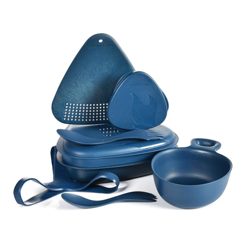 Light My Fire - Outdoor MealKit™ Travel Cookware Set - 8 pieces - HazyBlue - 2418410910 - Touristic Utensils Sets