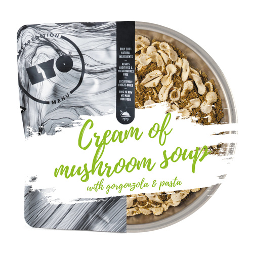 LyoFood - Cream of Mushroom Soup with Gorgonzola and Pasta - 370 g - Food Rations