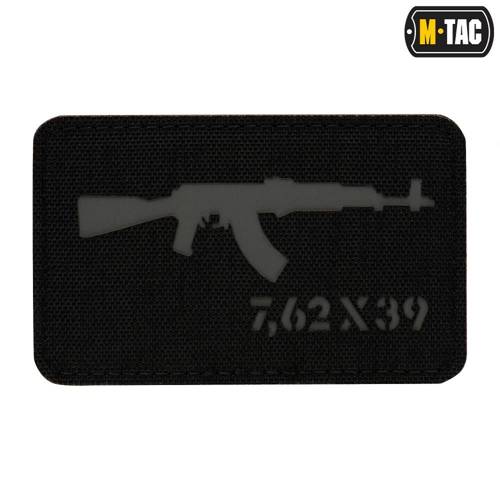 M-Tac - AKM 7.62x39 Laser Cut Patch - Black/Gray - 51110211 - Morale Patch