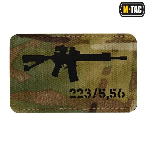 M-Tac - AR-15 223/5.56 Laser Cut Patch - Multicam/Black - 51111802 - Morale Patch
