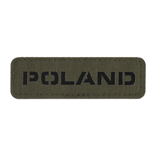 M-Tac - Poland patch - Laser Cut - Ranger Green / Black - 51003123 - Flags