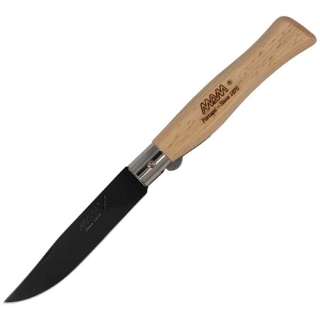 MAM - Folding knife Black Titanium - Beech Wood 105 mm - 2064 - Folding Blade Knives