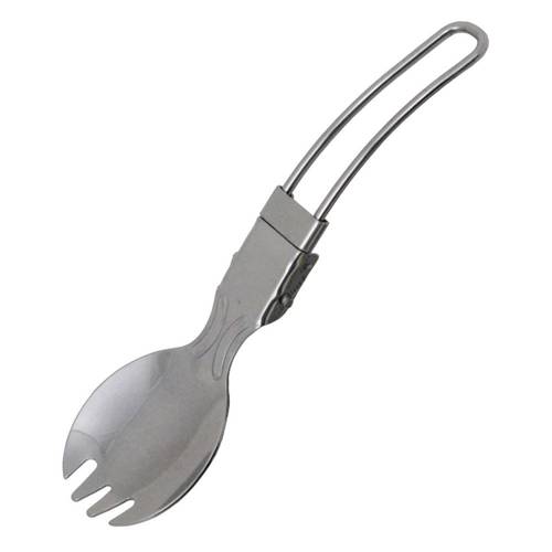 MFH - Folding Outdoor Spoon / Fork - Stainless Steel - 33434 - Tourist Cutlery