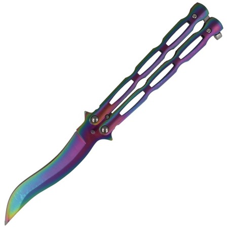 Martinez Albainox - Butterfly knife Balisong Rainbow - 36297 - Folding Blade Knives