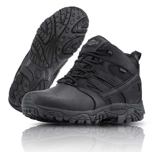 Merrell - Moab 2 Mid Tactical Response Waterproof Boot - Black - J45337 - Military Boots