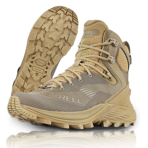 Merrell - Rogue Tactical GTX Tactical Boots - Medium - Gore-Tex - Vibram Sole - Dark Coyote - J005253 - Hiking Boots
