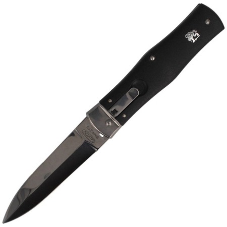 Mikov - Automatic spring knife Predator ABS Black Clip - 241-NH-1/N BK