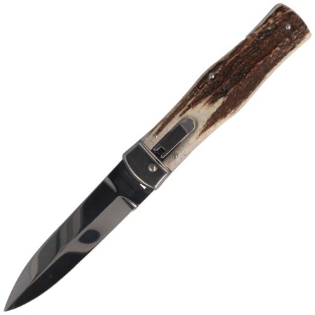 Mikov - Automatic spring knife Predator Deer Stag - 241-NP-1/KP - Folding Blade Knives