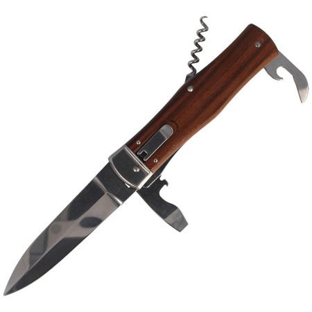 Mikov - Automatic spring knife Predator Wood with 4 blades - 241-ND-4/KP - Folding Blade Knives