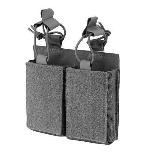 Mil-Tec - AR-15 Double Mag Holder with Hook & Loop Panel - Black - 13496202 - Magazine & Ammo Pouches