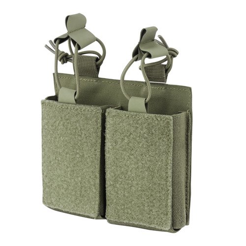 Mil-Tec - AR-15 Double Mag Holder with Hook & Loop Panel - OD Green - 13496201 - Magazine & Ammo Pouches