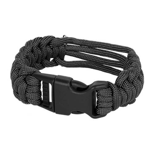 Mil-Tec - Survival Bracelet / Watch Band - Black - Survival & Bushcraft
