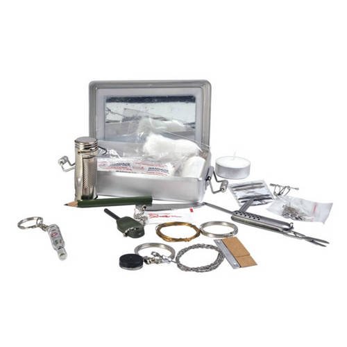 Mil-Tec - Ultimate Survival Kit - ALU BOX - 16027100 - Survival Kits