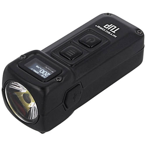NiteCore - TUP Keychain LED Flashlight with 1200 mAh Rechargeable Battery - 1000 lm - TUP Hi-Tech Black - LED Flashlights