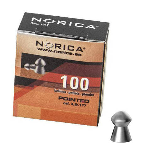 Norica - Pointed Airgun Pellets - 4.5 mm - 100 pcs. - 196.00.001 - Diabolo