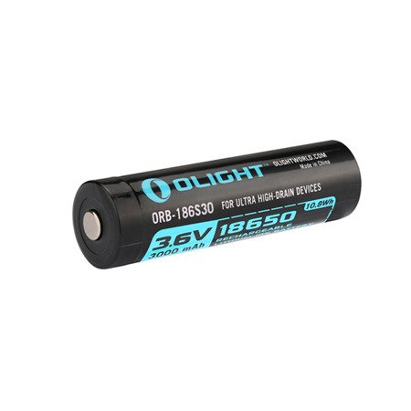 Olight - Rechargeable Li-Ion Battery 18650 3.6V 3000 mAh - ORB2-186S30