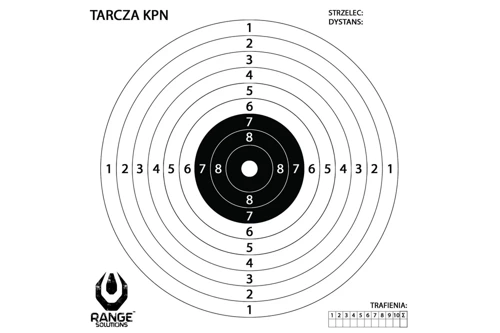 Range Solutions - KPN Shooting Targets for Airguns - 100 pcs. - 14x14 cm - White - RAN-31-030006 - Targets, Pellet Traps