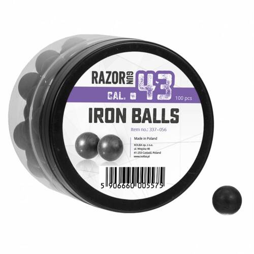 RazorGun - RAM Rubber Bullets with Iron Fillings for Umarex M&P9c / TPM1 / PPQ - 100 pcs - 337-056 - Defense Training Markers