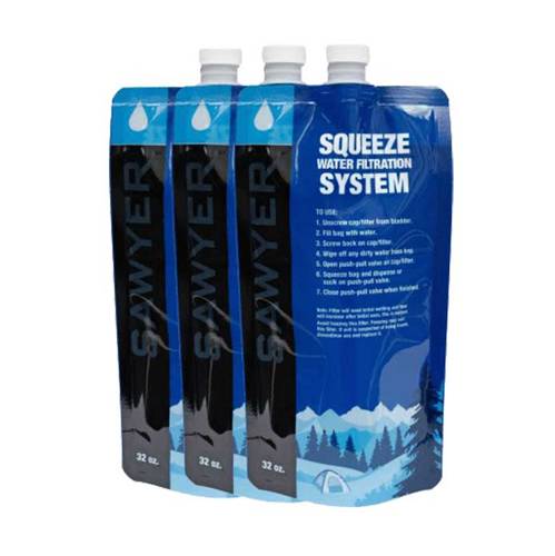 Sawyer - Squeezable Water Bags - 1 L - 3 pcs - SP113