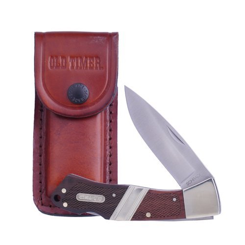 Schrade - Old Timer® Mountain Beaver Sr. Large Lockback with Leather Sheath - 29OT - Folding Blade Knives