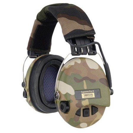 Sordin - Supreme Pro-X + LED Earmuff - Multicam / Woodland - 75302-X-08 - Active Headphones