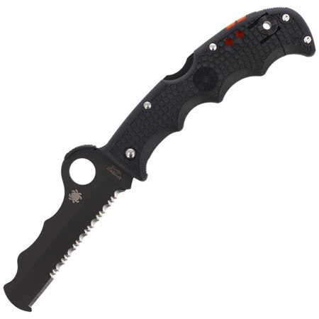 Spyderco - Assist™ FRN Black / Black Blade Rescue Knife - C79PSBBK - Folding Blade Knives