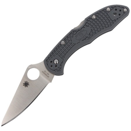 Spyderco - Delica® 4 FRN Flat Ground Gray Knife - C11FPGY - Folding Blade Knives