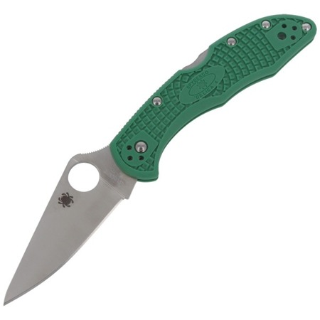 Spyderco - Delica® 4 FRN Flat Ground Green Knife - C11FPGR