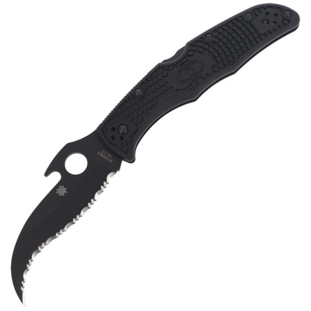 Spyderco - Matriarch™ 2 FRN Emerson Opener Black Blade Knife - C12SBBK2W - Folding Blade Knives