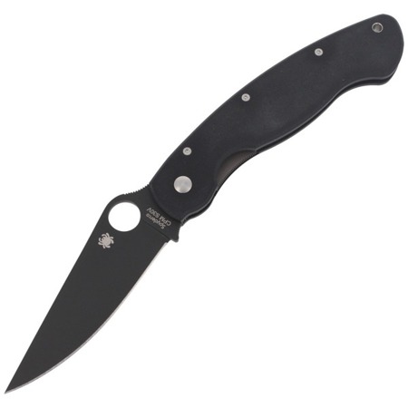 Spyderco - Military™ Model G-10 Black / Black Blade Knife - C36GPBK - Folding Blade Knives