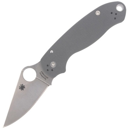 Spyderco - Para 3 G-10 Dark Gray Maxamet Plain Knife - C223GPDGY - Folding Blade Knives