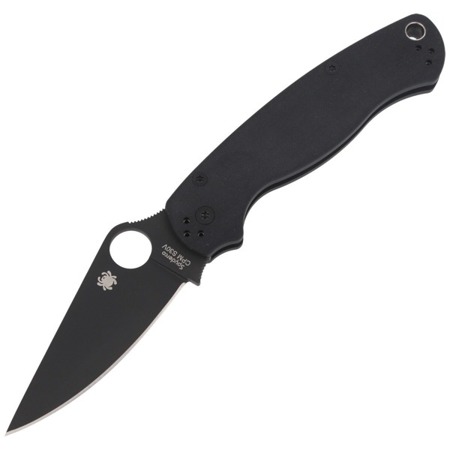 Spyderco - Para Military™ 2 G-10 Black / Black Blade Knife - C81GPBK2 - Folding Blade Knives